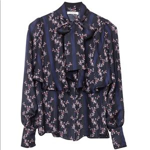 Rodebjer Silk Vanessa Flower Blouse